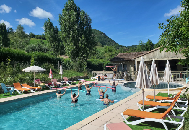 Piscine chauffée au camping